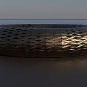 ipotesi di protitipazione di struttura pubblica a pianta circolare. 3D, 3D Design, 3D Modeling, Architecture, Digital Architecture, Furniture Design, Making, Industrial Design, Interior Architecture, and Product Design project by Vincenzo Fratepietro - 01.01.2025
