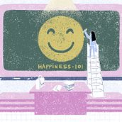 Happiness 101. Un projet de Créativité, Dessin, Conception éditoriale, Illustration éditoriale, Papercraft, Stor, telling, Illustration numérique, Communication, Dessin numérique, Esquisse  , et Peinture numérique de Bepy Daniele - 02.01.2025
