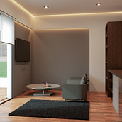 Proyecto personal, aplicando los métodos aprendidos en el curso. Un progetto di Modellazione 3D, Architettura, ArchVIZ, Interior design e Progettazione dello spazio di Nicolas Dominguez - 02.01.2025