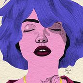 Dark purple . Traditional illustration, Vector Illustration, Portrait Drawing, and Digital Illustration project by mrdami99 - 01.02.2025
