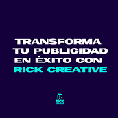Transforma tu publicidad en éxito con Rick Creative. Een project van Creatieve consultanc, Grafisch ontwerp y Communicatie van rickcix - 03.01.2025