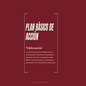 Plan básico de acción. Content Marketing, Digital Marketing, Facebook Marketing, Growth Marketing, Instagram Marketing, Marketing, Mobile Marketing, and Social Media project by Carla González Aguilera - 01.03.2025