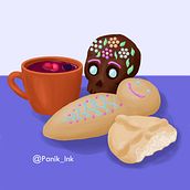 Día de los difuntos muertos. Ilustração digital projeto de panikespoir - 03.01.2025