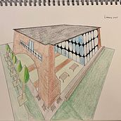 Creative library . 3D, Architectural Illustration, Architecture, Drawing, Interior Design, and Spatial Design project by saviale - 01.03.2025