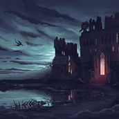 Dark Castle . % s_gaeva tarafından hazırlanan Dijital Çizim, Dijital İllüstras, on, Dijital Bo, Ve ama projesi - 01.03.2025