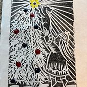 Christmas card. Un progetto di Artigianato, Belle arti, Illustrazione tradizionale, Stampa e Illustrazione con inchiostro di Jen Looper - 03.01.2025