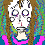 Clown Dude cool Guy < 3. Un projet de Illustration numérique, Dessin , et Créativité de Ace Moody - 04.01.2025