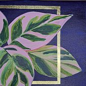 Golden Triostar. Fine Arts, Traditional illustration, Painting, Acr, lic Painting, and Botanical Illustration project by Vesna Vidmar - 01.04.2025