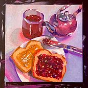 Mantequilla de mani y Jalea. Fine Arts, Oil Painting, and Painting project by Kory Moreno - 01.05.2025