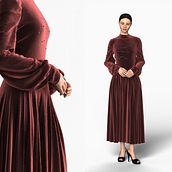 Vestido Zodiac Velvet. 3D Design, Animation, Digital Design, Fashion Design, Patternmaking, Dressmaking, and Video project by jlodreman - 01.06.2025