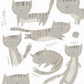 Cat Oliver. Children's Illustration, Digital Illustration, Traditional illustration, Character Design, and Narrative project by Анна Крауклис - 01.06.2025