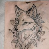 Kitsune tattoo . Tattoo Design project by tccarreira15 - 01.06.2025