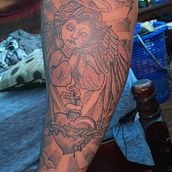 Proyecto sombra con puntillismo . Tattoo Design project by jostin vargas - 01.07.2025