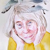 Tove Jansson. Traditional illustration, Watercolor Painting, and Portrait Drawing project by Agnieszka Górka - 01.07.2025