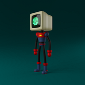 skull-robot. Character Design, Product Design, Motion Graphics, and 3D Modeling project by diegosarmiento90rdon - 01.08.2025