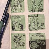 Danke für diesen Kurs , das zeigte mir das Kunst nicht immer perfekt sein muss sondern auch einfach Spaß machen kann.. Fine Arts, Sketching, Creativit, Drawing, Sketchbook, and Mindfulness project by natalia_neufeld - 01.08.2025