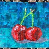 Cherries . % Saim Mazhar tarafından hazırlanan Akrilik Bo, ama, Güzel sanatlar, Ve Tablo projesi - 01.08.2025