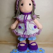 Muñeca Amigurumi estilo romántico . Amigurumi, Artesanato, Crochê, Tecido, Design têxtil, e Design de brinquedos projeto de Mar - 08.01.2025