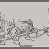 Proyecto final ¨ Atrapar al ladrón ¨. Fine Arts, Sketching, Drawing, Pencil Drawing, Figure Drawing, Artistic Drawing, Digital Illustration, and Character Design project by keninvulga - 01.08.2025