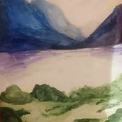 TEG - paisatge amb aquarel·la  Ein Projekt aus dem Bereich Aquarellmalerei von Jonathan Xavier Mieles Bermeo - 08.01.2025