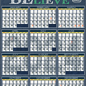 2024 Calendar. Design gráfico projeto de ashleyanegarlan - 09.01.2025