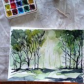 T.G.P - Paisatge Aquarel·la. Un proyecto de Arquitectura, Paisajismo, Dibujo y Dibujo artístico de Noa Fábrega Arché - 09.01.2025