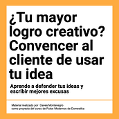 Logro Creativo- Copywriting para copywriters- Daves Montenegro. Un projet de Publicité, Communication, Cop, writing, Stor , et telling de daves_montenegro - 09.01.2025