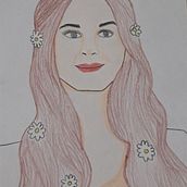 Rostro de una chica. Fine Arts, Sketching, Pencil Drawing, Drawing, Realistic Drawing, and Figure Drawing project by Wendy Ovando - 01.10.2025
