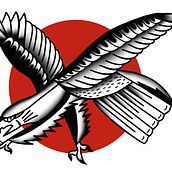 Sketch traditional American eagle . Projekt z dziedziny Ilustracja c, frowa,  R, sunek i Projektowanie tatuaż użytkownika alvaroshotta - 10.01.2025