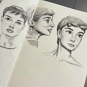 Portrait Sketchbooking: Explore the Human Face. Desenho artístico, Desenho, Desenho de retrato, Sketchbook, e Esboçado projeto de Alexandra Galanitskaya - 10.01.2025