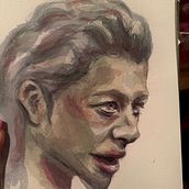 Green skin . Fine Arts, Portrait Drawing, Painting, and Watercolor Painting project by Kellin - 01.11.2025