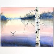 Atmospheric Landscapes. Een project van  Beeldende kunst, Schilderij y Aquarelschilderen van Eli Sivertsen - 11.01.2025