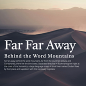 Far Far Away. Communication, Information Design, Graphic Design, Design Management, Marketing, and Presentation Design project by privatewell - 01.12.2025