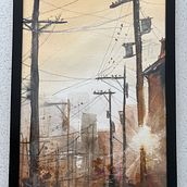 A Sunset Scene. Fine Arts, Painting, and Watercolor Painting project by J Cochey - 01.12.2025