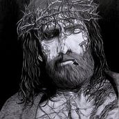 Jesus Cristo. Drawing, Traditional illustration, Realistic Drawing, and Pencil Drawing project by JULIANA CARDOSO - 01.13.2025
