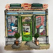 Mi versión de la bookstore  . % pbonillaa tarafından hazırlanan Mimari İllüstras, on, Çizim, Tablo, Sulubo, Ve a Resim projesi - 01.13.2025