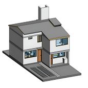 Vivienda SIM. 3D, Architecture, Digital Architecture, Interior Architecture, 3D Modeling, and ArchVIZ project by Michele Cecilia Alvarado Ferradas - 01.13.2025