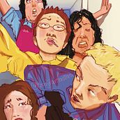 A band Illustration . Un proyecto de Ilustración digital e Ilustración animada de zaijiantaotao - 13.01.2025