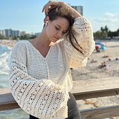 Lace Sweater. Projekt z dziedziny Sz i dełkowanie użytkownika Tania Skalozub - 14.01.2025