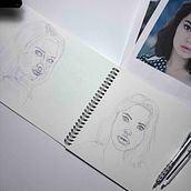 Mi projecto final del curso Sketchbook de retrato: explora el rostro human. Un proyecto de Dibujo artístico, Dibujo, Dibujo de Retrato, Sketchbook y Bocetado de Armando Vanega - 14.01.2025