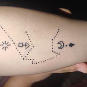 Constelación zodiacal . Tattoo Design project by enyelazul_15 - 01.14.2025