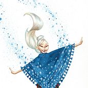 Light & Shadow: The Character Contest - Meekha. Traditional illustration, Character Design, Drawing, Stor, telling, and Watercolor Painting project by Ankh Sun Iah - 01.14.2025