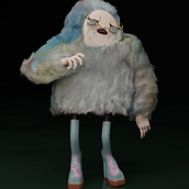 dance while the world burns. 3D, 3D Modeling, and Character Animation project by Lisa Nikonorova - 01.14.2025
