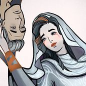 Acedia | Uma vilã que rouba a vida daqueles que a amam. Ilustração digital, Design de personagens, e Pintura digital projeto de Sofia Yuhina - 14.01.2025