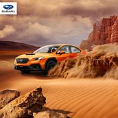 Subaru Desierto. Projekt z dziedziny Fotografia, Postprodukcja fotograficzna, Retuszowanie fotografii,  Reklama, Fotografia komerc i jna użytkownika Josué Emmanuel Olalde Mendoza - 14.01.2025