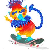 Birdzilla Bill. Traditional illustration, Character Design, Children's Illustration & Ink Illustration project by meekeetza - 01.15.2025