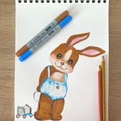 lui è il dolce Gino. Un progetto di Illustrazione tradizionale di Alice Giardina - 15.01.2025