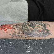 Drago Giapponese Rivisitato . Traditional illustration, and Tattoo Design project by Massimo Sorice - 01.15.2025