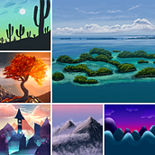 Learning from Tutorials. Digital Illustration project by Maria Rodrigues - 01.15.2025