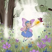 Fairy magic. Children's Illustration, Digital Illustration, Digital Painting, and Picturebook project by alinebrandao - 01.15.2025